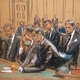Illustration for article titled Tom Brady Looks Like He's Melting In His Courtroom Sketch